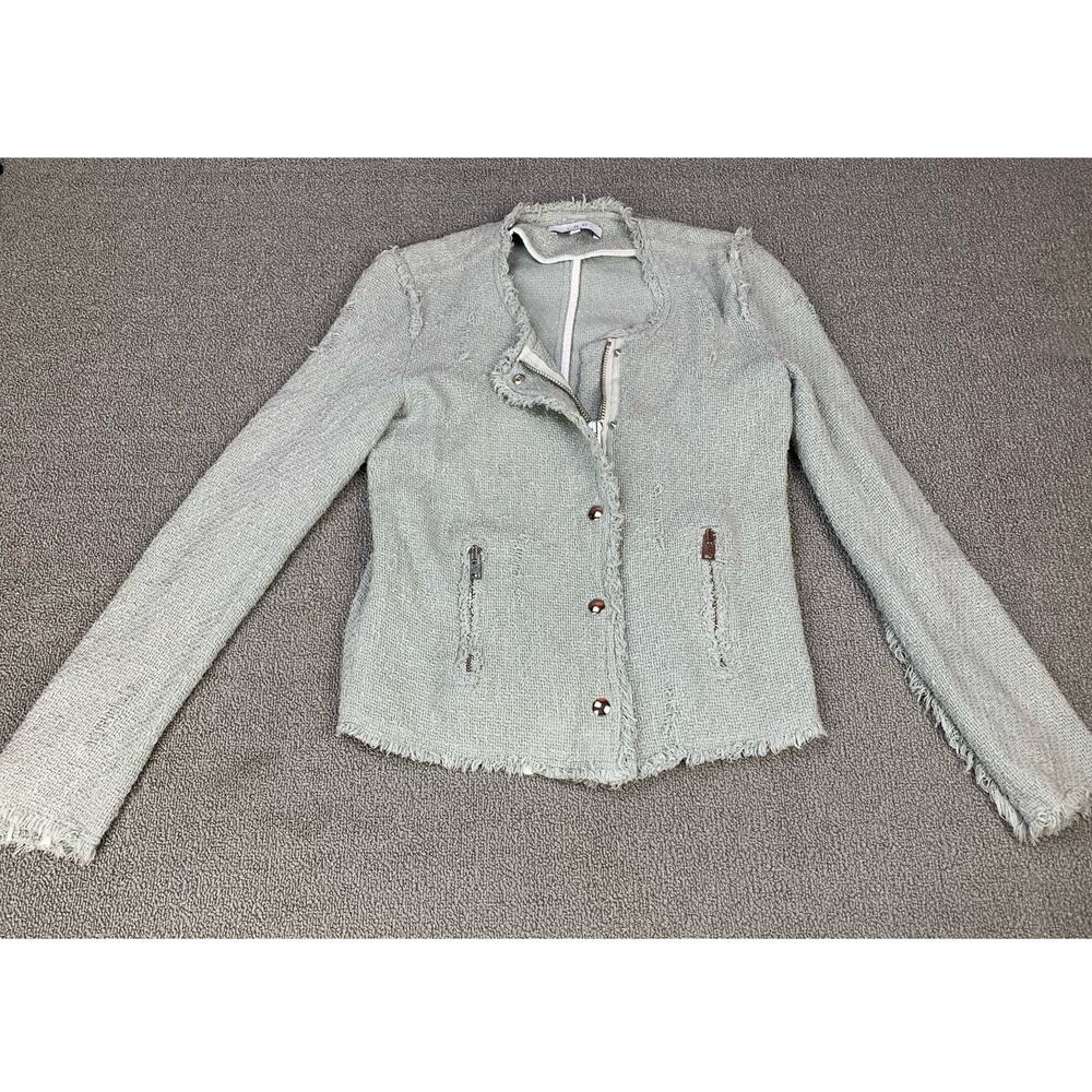 IRO Agnette Jacket Distressed Tweed Preppy XS